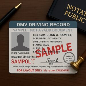 DMV Driving Record